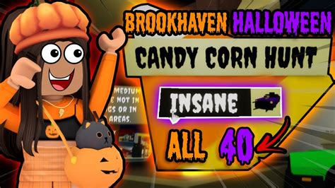 All 40 Candy Locations In Brookhaven Halloween Update Insane Youtube