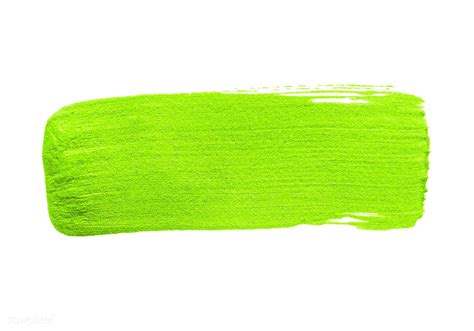 Download Premium Psd Of Neon Lime Green Brush Stroke 552699 Brush