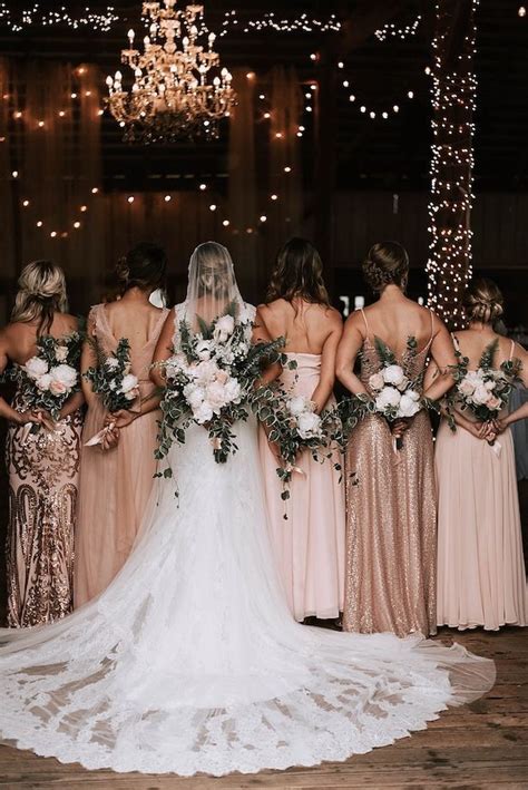Rustic Wedding Ideas With A Touch Of Glamour Rustic Rose Gold Wedding