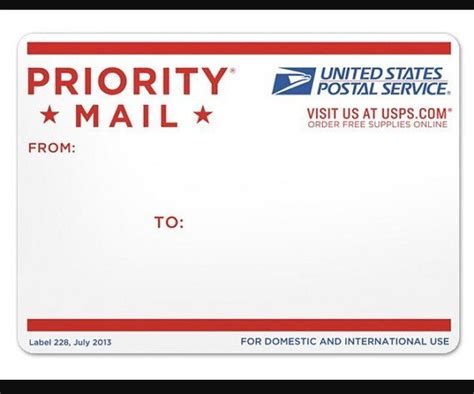 Upgrade Shipping To Priority Mail Label Templates Address Label