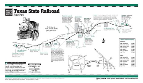 Roadtrip October 2014links Texas State Railroad Route Map Printable