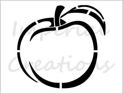 Peach Stencil Fruit Outline Kitchen Decor Design X Reusable 36816 Hot