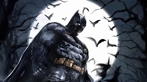 Download Confident And Brave Superhero Batman Wallpaper