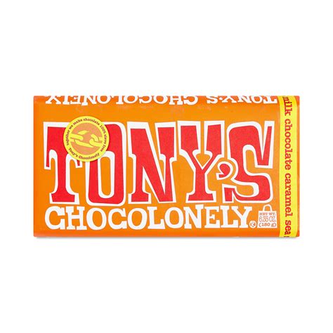 Tony S Chocolonely Milk Chocolate 32 Bar Caramel Sea Salt Thrive Market