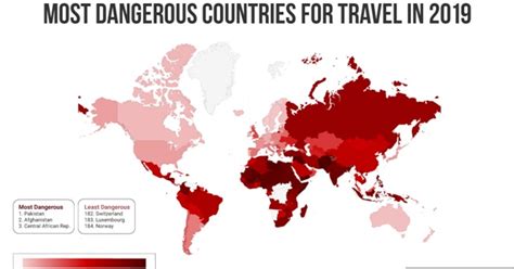 Different surveys by different institutions like global peace index, global finance, university research etc are made to highlight the world safest countries. Most Dangerous Countries in the World 2019 - Ranked