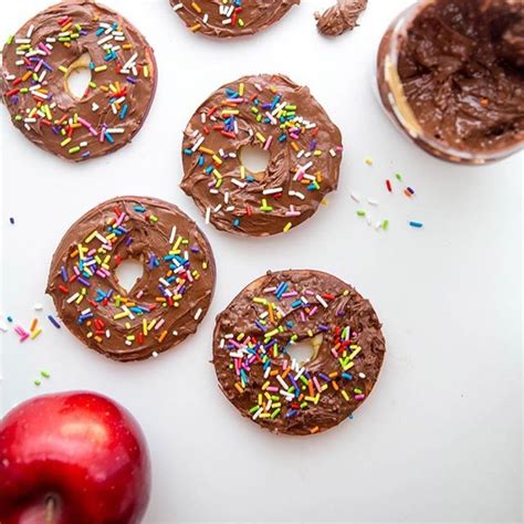 Apple Slice Donuts Healthy Afternoon Snacks Good Healthy Snacks