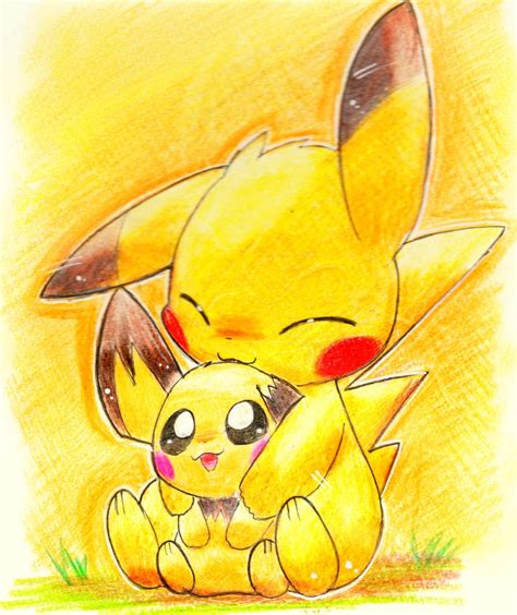 Pikachu And Pichu By Pichunohito Rpokemonart