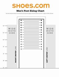 Men 39 S Foot Sizing Chart