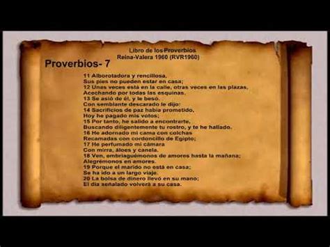 La Biblia Libro De Los Proverbios Proverbio Reina Valera Rvr