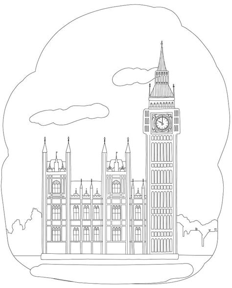 Big Ben Coloring Coloring Pages