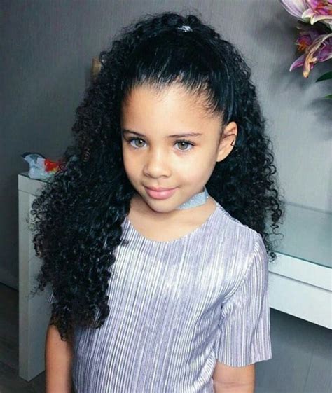 I just love curly hairs and girls they look very adorable and cute with curly hairs. Pin by Alice Brown on love | Girl hairstyles, Kids hairstyles, Curly hair styles