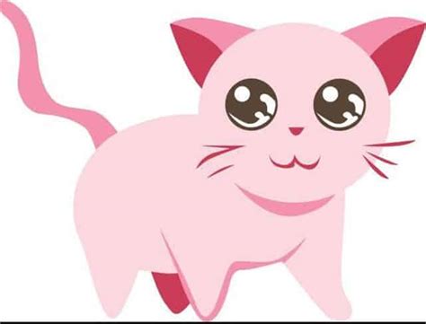 Wallpaper Gambar Kucing Comel Kartun Gambar Kartun Kucing Warna Pink