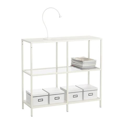 Ikea Vittsjo Shelf Unit White Glass 10305802