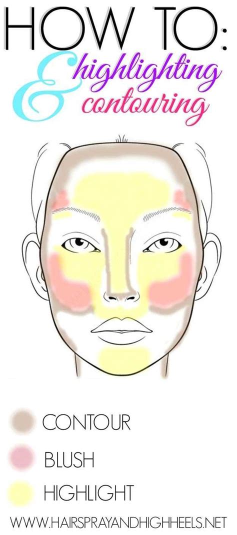 How To Highlight And Contour 40 Infographics For Contouring Highlights