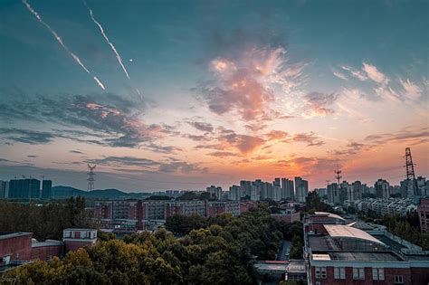 1920x1080px Free Download Hd Wallpaper Nanjing City Sunset Sky