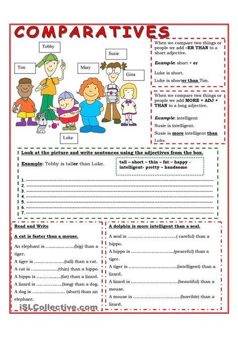 One of the simplest games for this grammar point is for one person to describe an object using comparatives until someone guesses what it is, e.g. comparatives | English grammar, Teaching english grammar ...