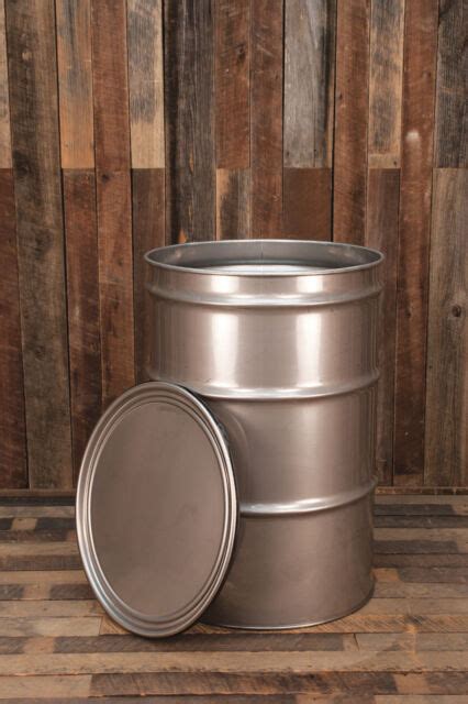 55 Gallon Stainless Steel Drum Barrel Open Top New Ebay
