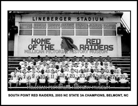 South Point Red Raiders 2003 Nc State 3a Champions Belmont Nc
