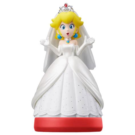 Peach Wedding Outfit Amiibo Super Mario Collection Nintendo