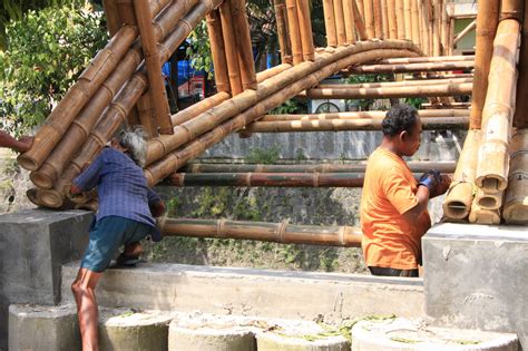 Gallery Of Bamboo Bridge In Indonesia Demonstrates Sustainable