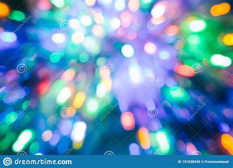 Abstract Colors Background With Bokeh Blur Light Christmas