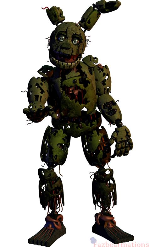 Blender Fnaf Springtrap By Fazbearmations On Deviantart