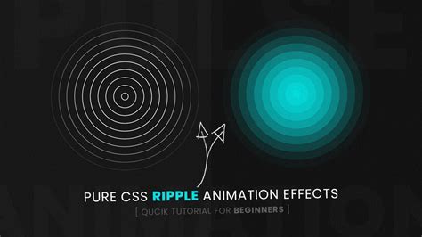 Quick Css Ripple Animation Effects Tutorial For Beginners Youtube