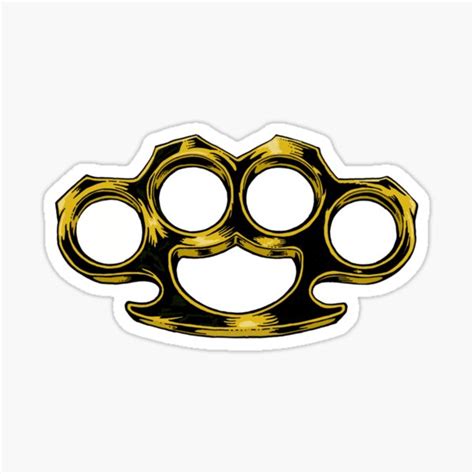 Hard Knock Life Brass Knuckles Vinyl Decal Sticker