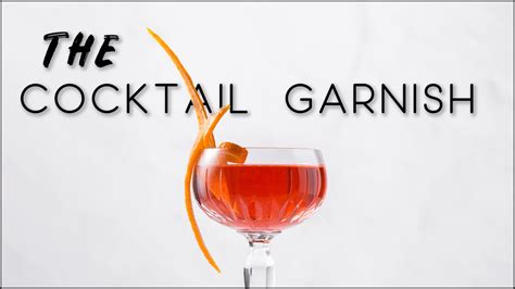 how to make the ultimate cocktail garnish and a 4 ingredients cocktail recipe youtube