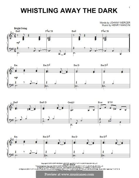 Whistling Away the Dark von H. Mancini - Noten auf MusicaNeo