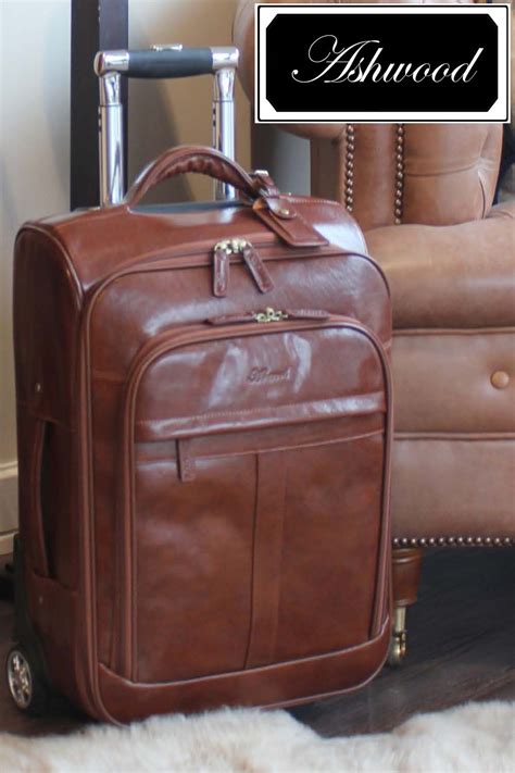Luxury Leather Cabin Trolley Bags For Men Mens Leather Bag Luxury