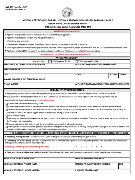 Nc Mvr 37a 2017 Fill And Sign Printable Template Online Us Legal Forms