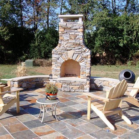 Perfect Patio Paver Design Ideas Rustic Outdoor Fireplaces Outdoor