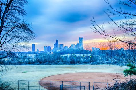 Charlotte The Queen City Skyline Stock Image Image Of Morning City