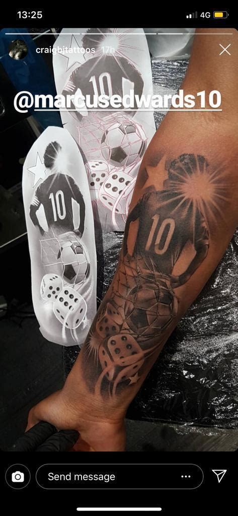 It's a totally unique way to add some self expression to your lifestyle! Marcus Edwards' new tattoo : coys