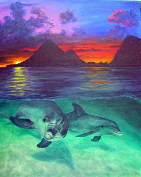 Beloteoceanart Art Paintings Dolphin Paintings Marinelife Paintings
