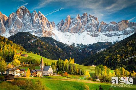 Val Di Funes Trentino Alto Adige Italy Stock Photo Picture And