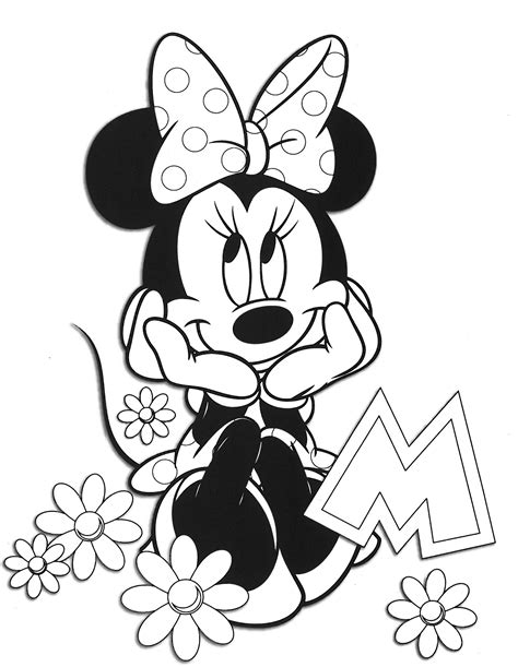 Minnie kiss mickey color page. MINNIE | Disney coloring pages, Minnie mouse printables