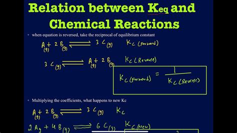 How Does Equilibrium Constant Changed When Equilibrium Reactions Are
