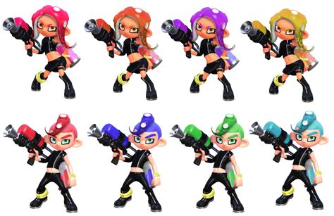 Octoling Smash Bros Ultimate Alternate Costumes By Big Z 2015 On