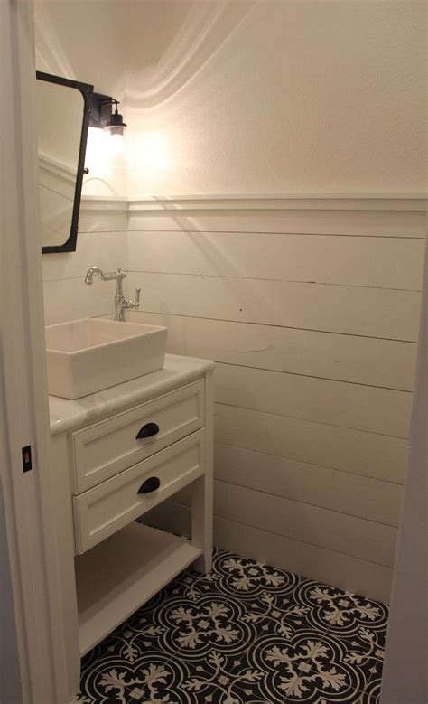 If your bathroom is too undersized, you can think of utilizing it as a half bathroom. Farmhouse Bathroom with Cement Tile. Cement tile is from ...