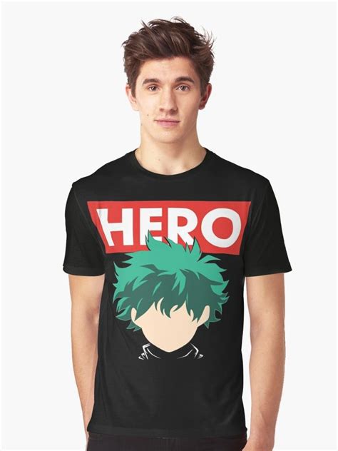 Deku Hero Graphic T Shirt My Hero Academia Merchandise Anime