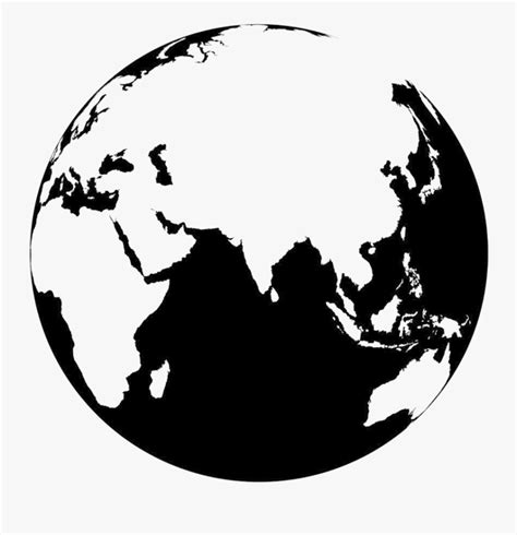 Earth Vector Image Png Png Download Earth Black And White Png