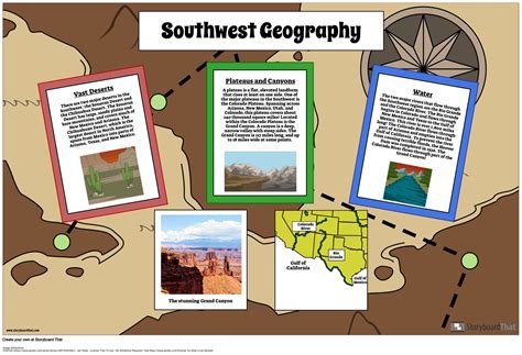 Southwest Region Geography Map Activity