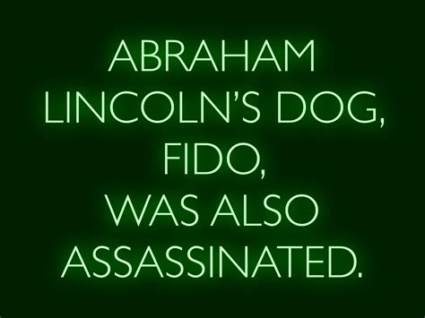 Abraham Lincolns Dog Fido Was Also Assassinated From The Facts App