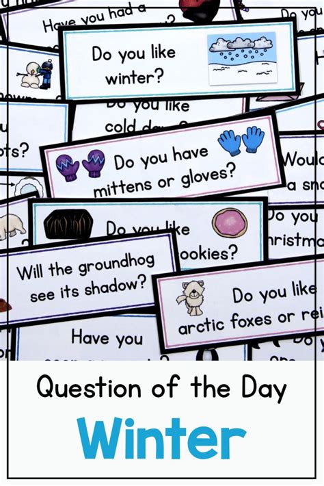 Winter Question Of The Day For Preschool And Kindergarten Graphing
