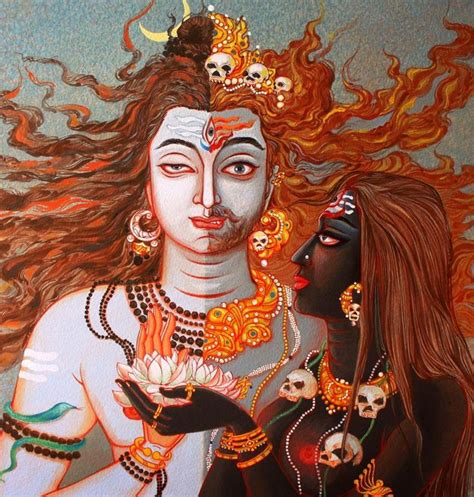 Shivabhairava And Kali Kali Goddess Shiva Art Mother Kali