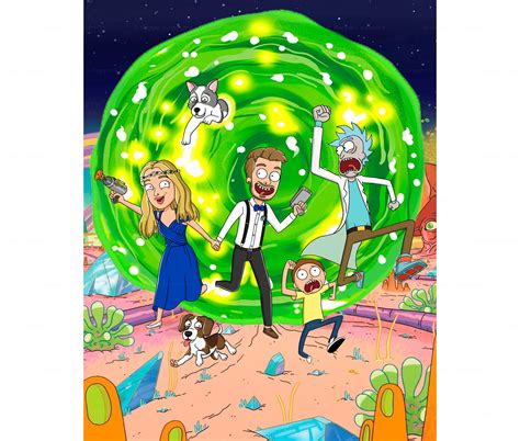 Rick And Morty Poster Rick And Morty Framed Poster Rick And Etsy