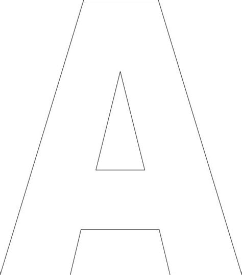 Printable Upper Case Alphabet Template