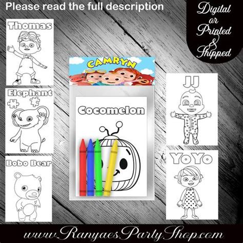 Use the download button to find out the full image of coco coloring. Inspired Cocomelon Mini Coloring Books - Cocomelon Party ...